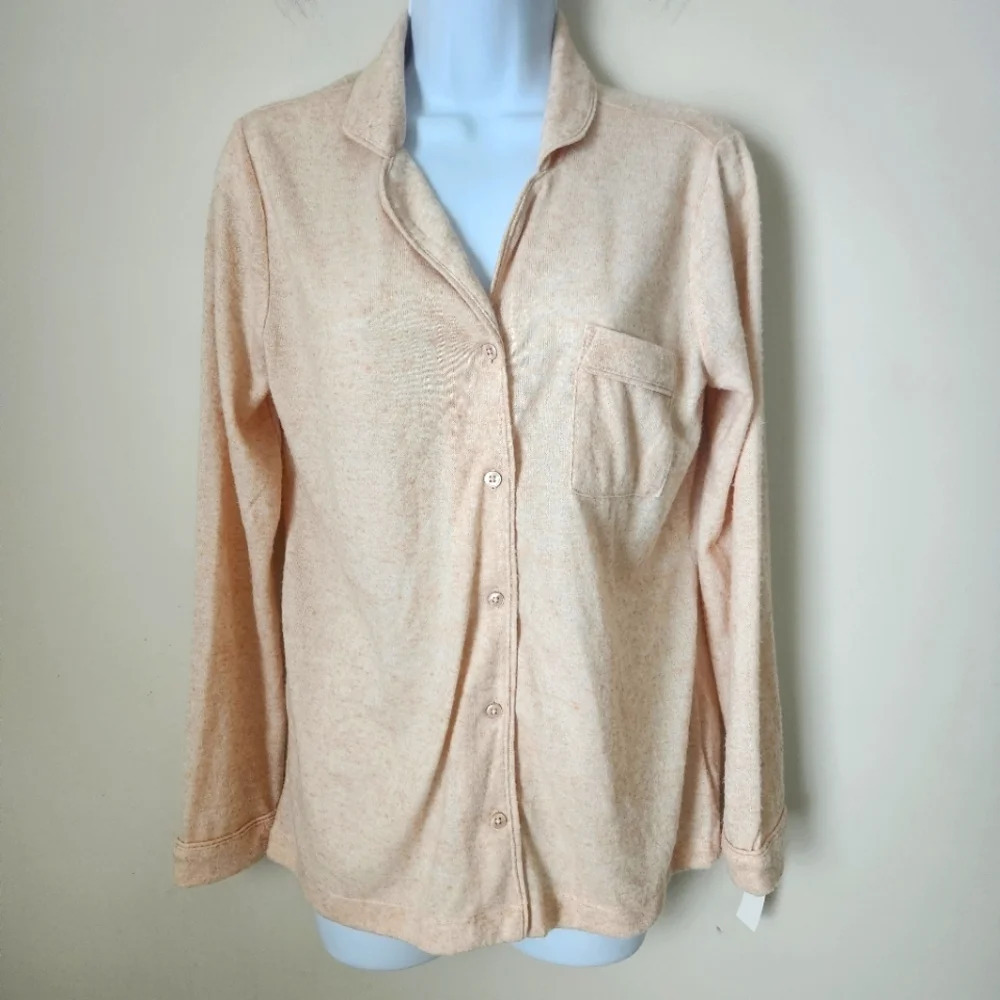 NWT Talbots Haven Well Within | Brushed Featherweight Knit Pajama Top - Sz S
